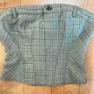 Plaid Corset Top